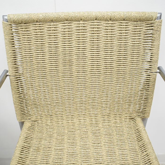 【中古】Accademia Agra ペーパーコード スタッキングチェア 5脚セット 2024060703【中古オフィス家具】