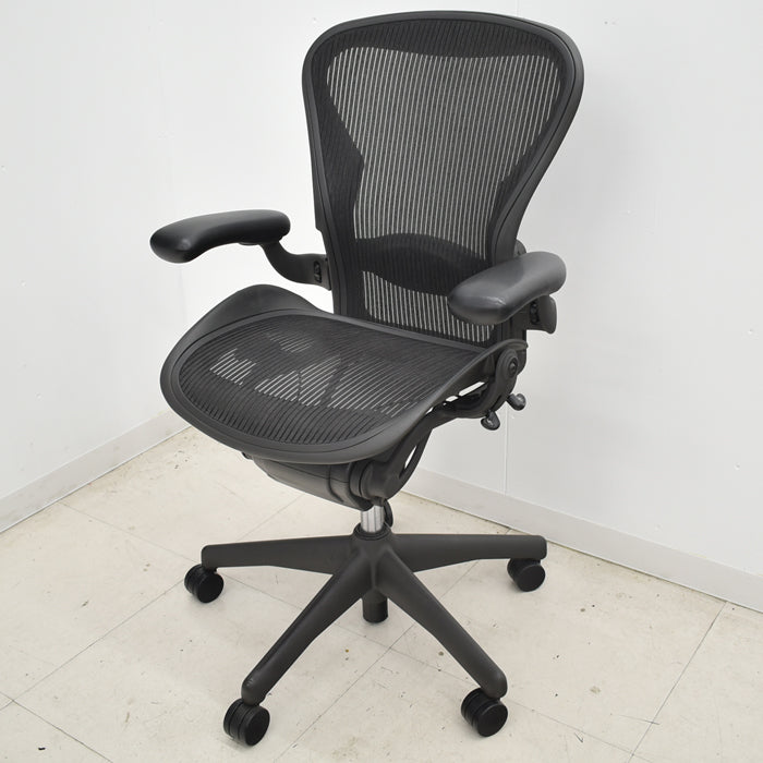 【中古】ハーマンミラー Hermanmilller アーロンチェア Bサイズ フル装備 ランバーサポート 2024060802【中古オフィス家具】