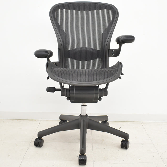 【中古】ハーマンミラー Hermanmilller アーロンチェア Bサイズ フル装備 ランバーサポート 2024060802【中古オフィス家具】