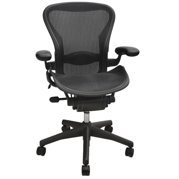 【中古】ハーマンミラー Hermanmilller アーロンチェア Bサイズ フル装備 ランバーサポート 2024060802【中古オフィス家具】