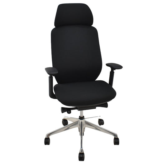 【中古】オカムラ シルフィー ヘッドレスト 可動肘 バックカーブアジャスト 前傾機能 ポリッシュ 2023年製 2024061904【中古オフィス家具】