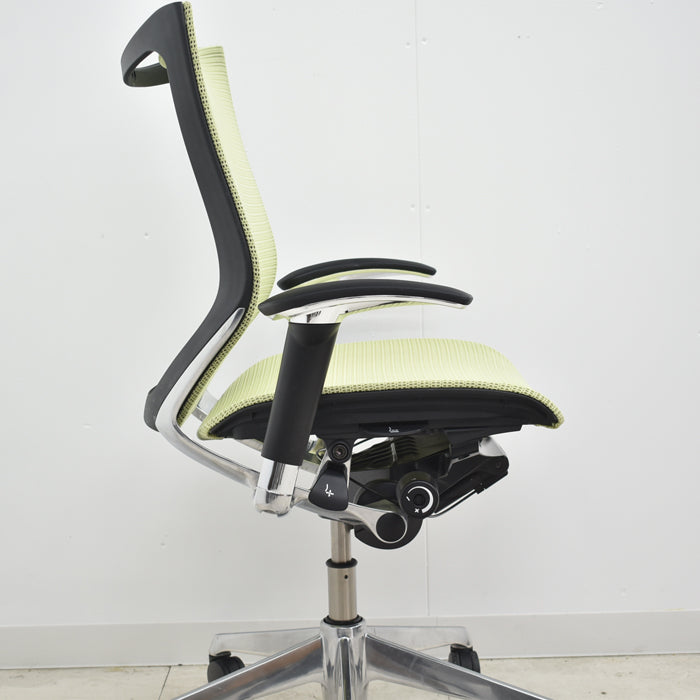 【中古】オカムラ バロン ローバック 可動肘 ポリッシュ 2024061905【中古オフィス家具】
