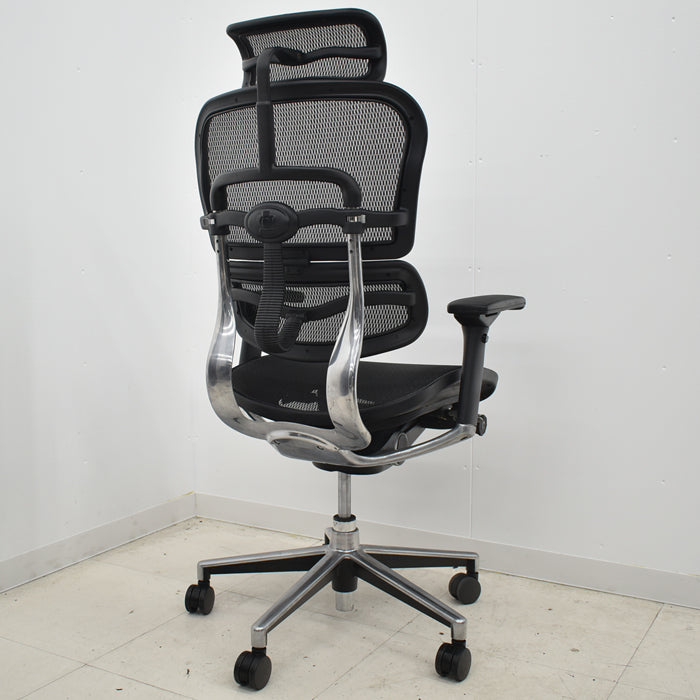 【中古】エルゴヒューマン ベーシック 可動肘 ヘッドレスト ポリッシュ 2024062001【中古オフィス家具】