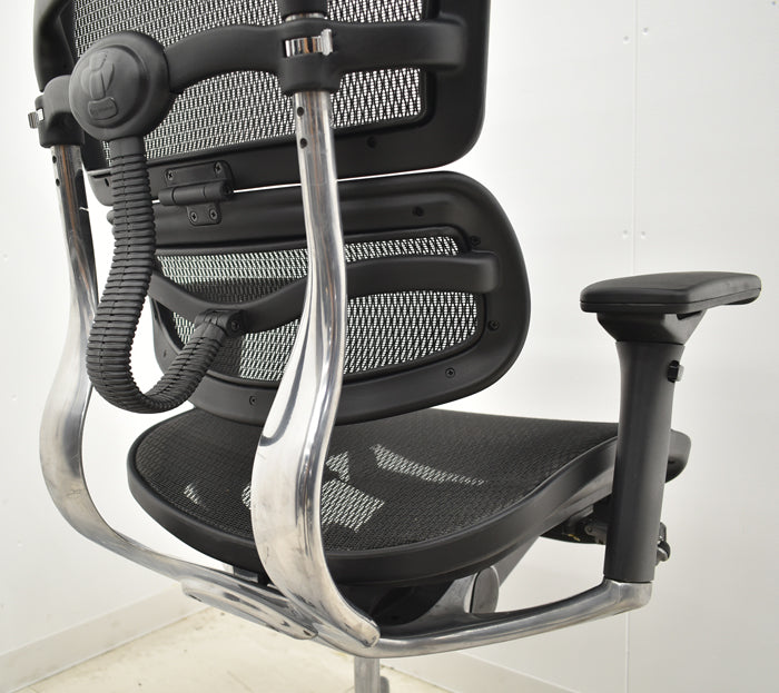 【中古】エルゴヒューマン ベーシック 可動肘 ヘッドレスト ポリッシュ 2024062001【中古オフィス家具】
