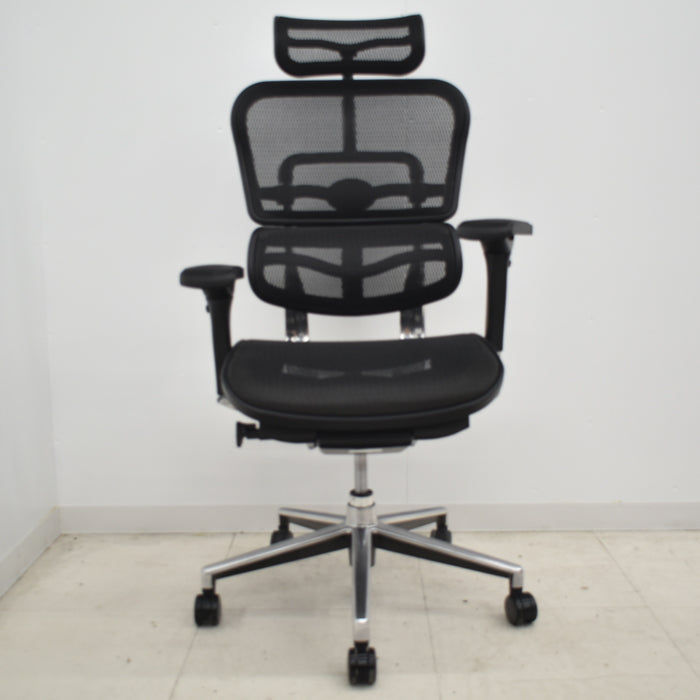 【中古】エルゴヒューマン ベーシック 可動肘 ヘッドレスト ポリッシュ 2024062002【中古オフィス家具】