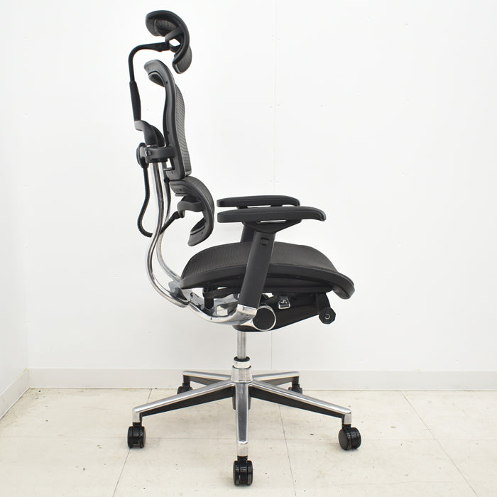 【中古】エルゴヒューマン ベーシック 可動肘 ヘッドレスト ポリッシュ 2024062002【中古オフィス家具】
