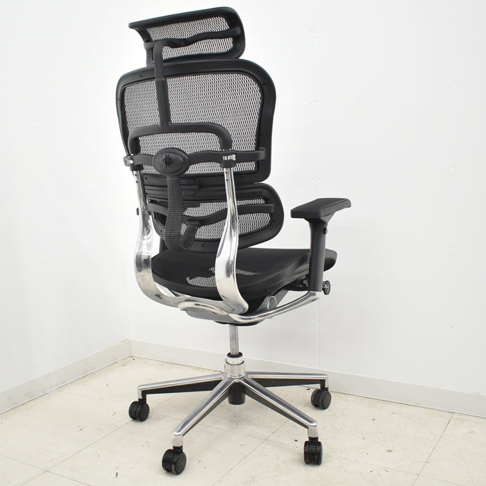 【中古】エルゴヒューマン ベーシック 可動肘 ヘッドレスト ポリッシュ 2024062002【中古オフィス家具】