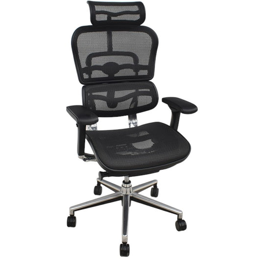 【中古】エルゴヒューマン ベーシック 可動肘 ヘッドレスト ポリッシュ 2024062002【中古オフィス家具】