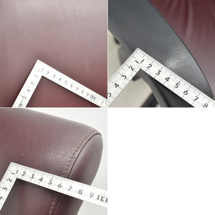 【中古】キールハワー ダンフォース ミドルバック 固定肘 総革張り 2024062003【中古オフィス家具】