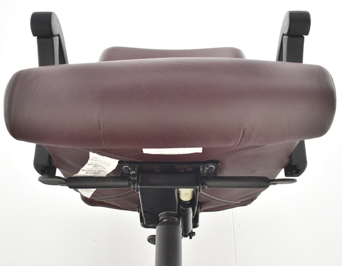 【中古】キールハワー ダンフォース ミドルバック 固定肘 総革張り 2024062004【中古オフィス家具】