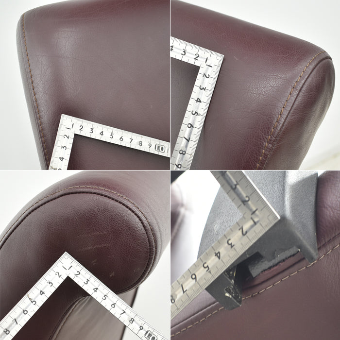 【中古】キールハワー ダンフォース ミドルバック 固定肘 総革張り 2024062004【中古オフィス家具】