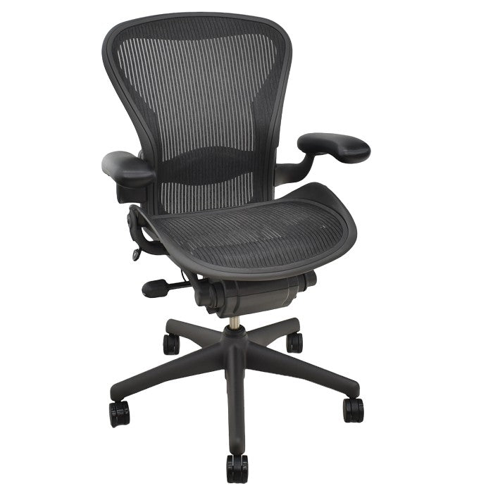 【中古】ハーマンミラー アーロンチェア Bサイズ スタンダード ランバーサポート 2024062201【中古オフィス家具】