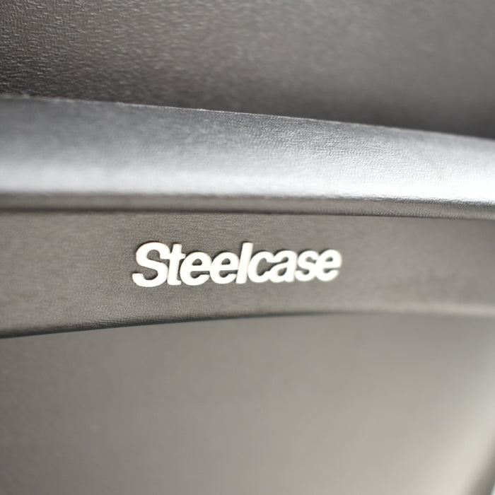 【中古】スチールケース リープV2 可動肘 ハンガー付 USモデル 新型肘パット 2024062205【中古オフィス家具】