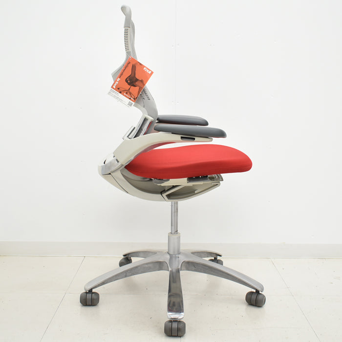 【中古】KNOLL ジェネレーション ハイパフォーマンス肘 アルミミラー脚 2024070804【中古オフィス家具】