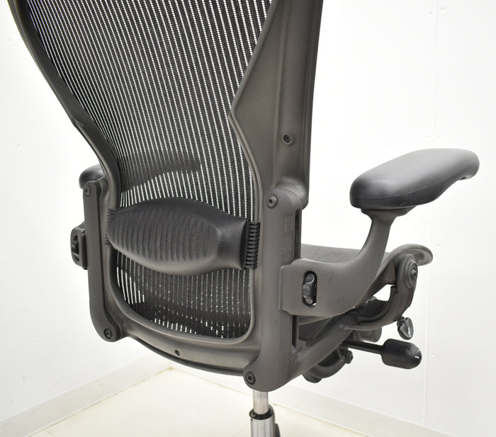 【中古】ハーマンミラー アーロンチェア Bサイズ フル装備 ランバーサポート 2024071009【中古オフィス家具】