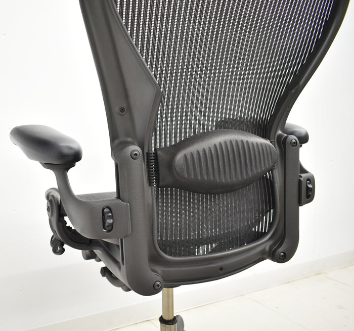 【中古】ハーマンミラー アーロンチェア Bサイズ フル装備 ランバーサポート 2024071101【中古オフィス家具】