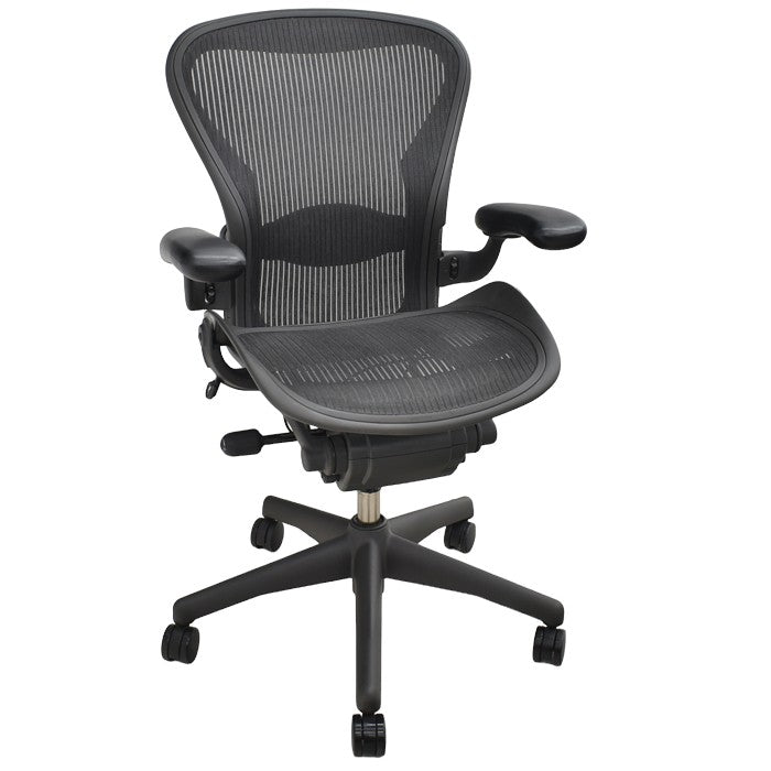 【中古】ハーマンミラー アーロンチェア Bサイズ フル装備 ランバーサポート 2024071101【中古オフィス家具】
