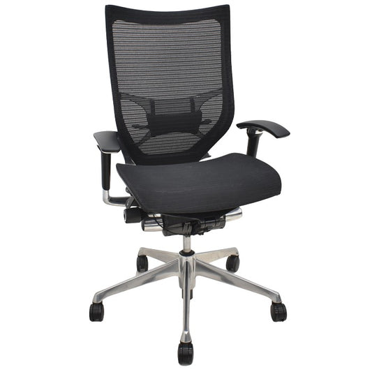 【中古】オカムラ バロン ハイバック 可動肘 ランバーサポート ポリッシュ 2024071104【中古オフィス家具】