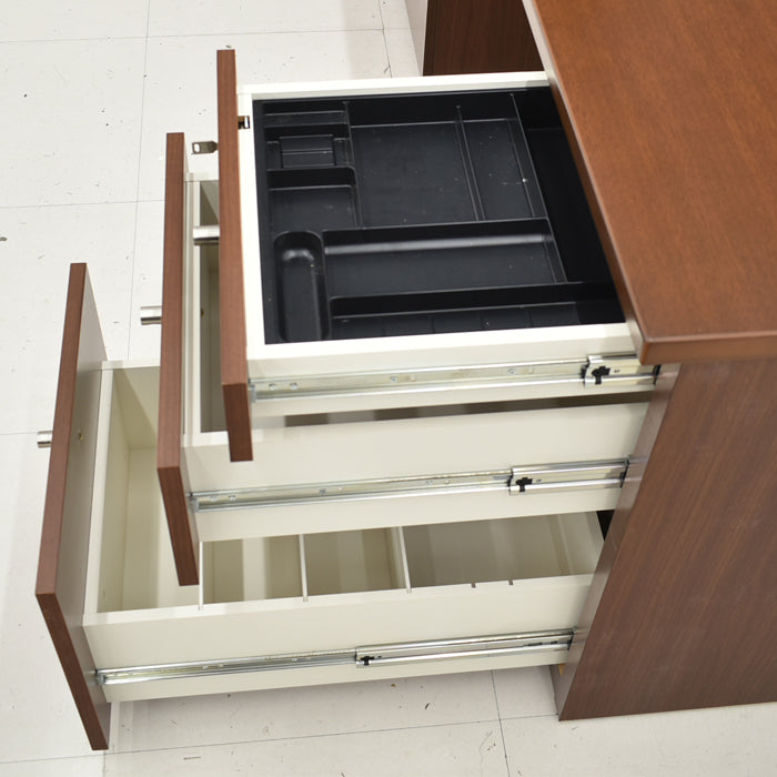 【中古】オカムラ EX-38シリーズ 役員両袖机 W1600 2024071803【中古オフィス家具】