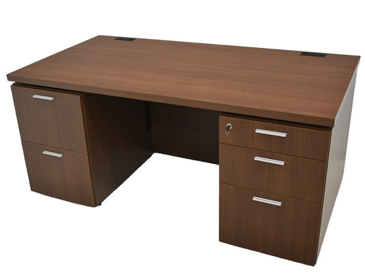 【中古】コクヨ マネージメントS370シリーズ 役員両袖机 W1600 2024071804【中古オフィス家具】