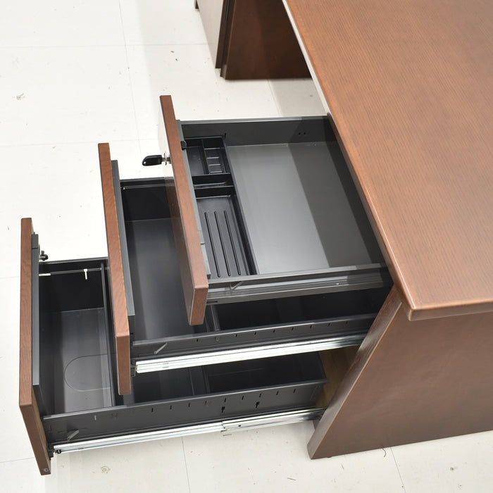 【中古】オカムラ ネーベクスプロ 役員用両袖デスク W1800 2024071902【中古オフィス家具】