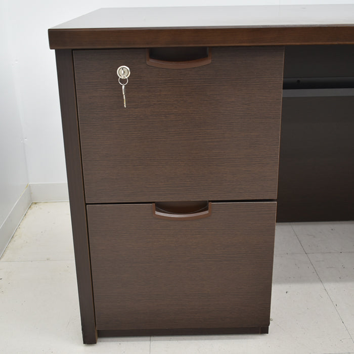 【中古】イトーキ 両袖デスク W1600 2024072003【中古オフィス家具】