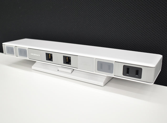 【中古】オカムラ スイフト 電動昇降デスク コントロールパネルインジケーターボタンタイプ デスクトップパネル 3S102P-MG99 ホワイト W1550 2024072503【中古オフィス家具】