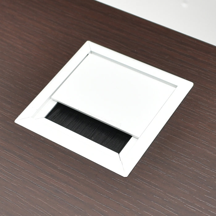 【中古】井上金庫 MMD スマートマネージメント 両袖デスク ダークブラウン W1800 2024072601【中古オフィス家具】