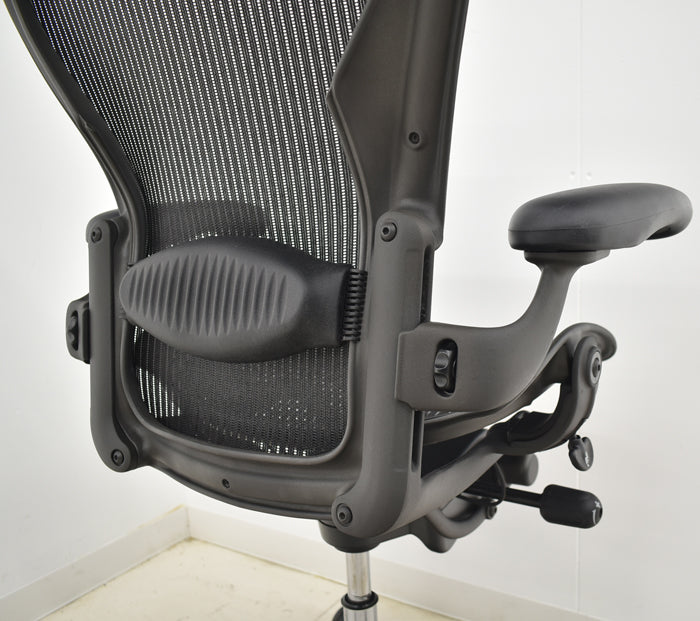 【中古】ハーマンミラー アーロンチェア Bサイズ フル装備 ランバーサポート 2024073007【中古オフィス家具】