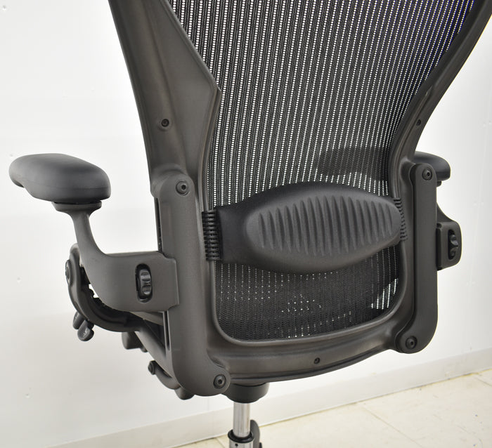 【中古】ハーマンミラー アーロンチェア Bサイズ フル装備 ランバーサポート 2024073007【中古オフィス家具】