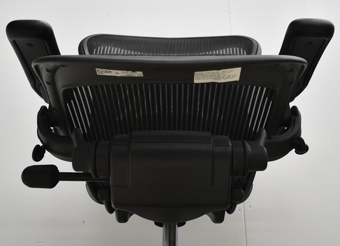 【中古】ハーマンミラー  アーロンチェア Bサイズ フル装備 ランバーサポート 肘ダイヤルタイプ 2024091801【中古オフィス家具】