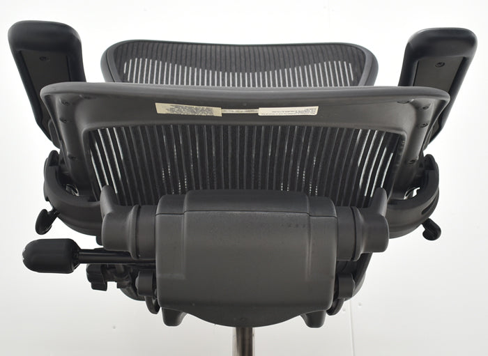 【中古】ハーマンミラー アーロンチェア Bサイズ 可動肘(レバータイプ)ポスチャーフィット リクライニング範囲調整機能 2024091901【中古オフィス家具】