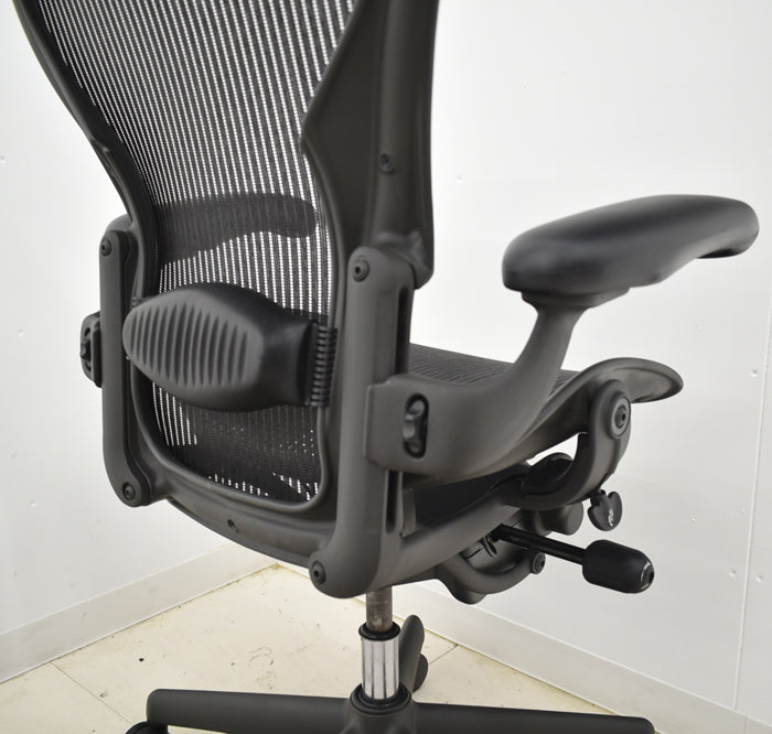 【中古】ハーマンミラー アーロンチェア Aサイズ フル装備 ランバーサポート 2024091903【中古オフィス家具】