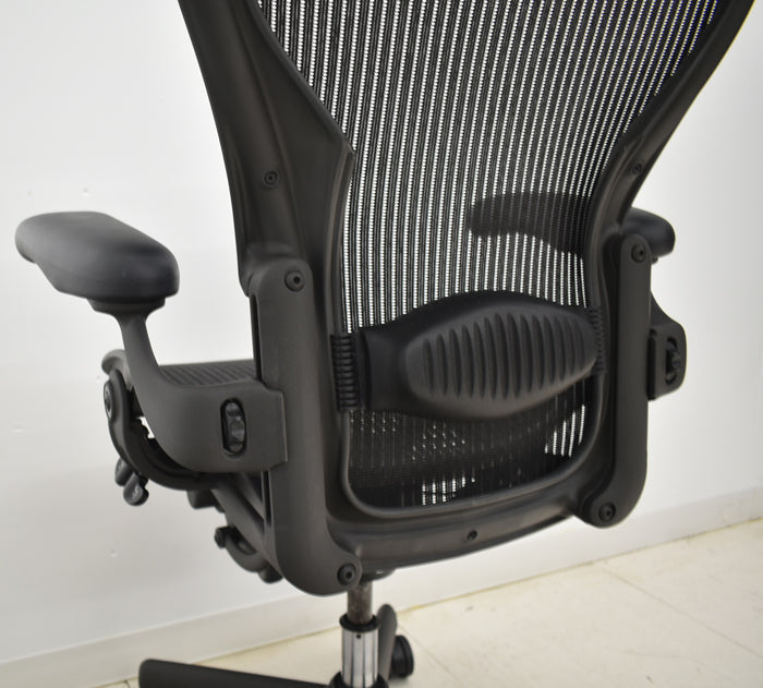 【中古】ハーマンミラー アーロンチェア Aサイズ フル装備 ランバーサポート 2024091903【中古オフィス家具】