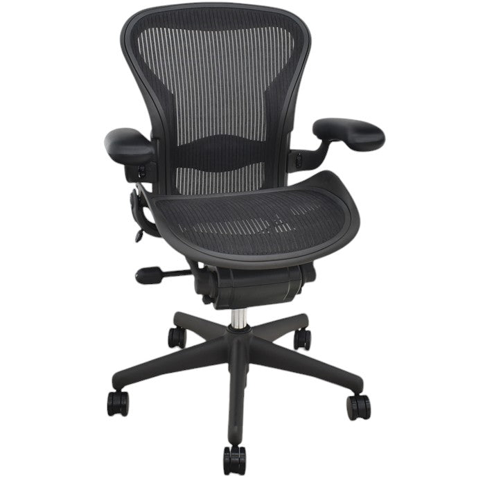 【中古】ハーマンミラー アーロンチェア Aサイズ フル装備 ランバーサポート 2024091903【中古オフィス家具】