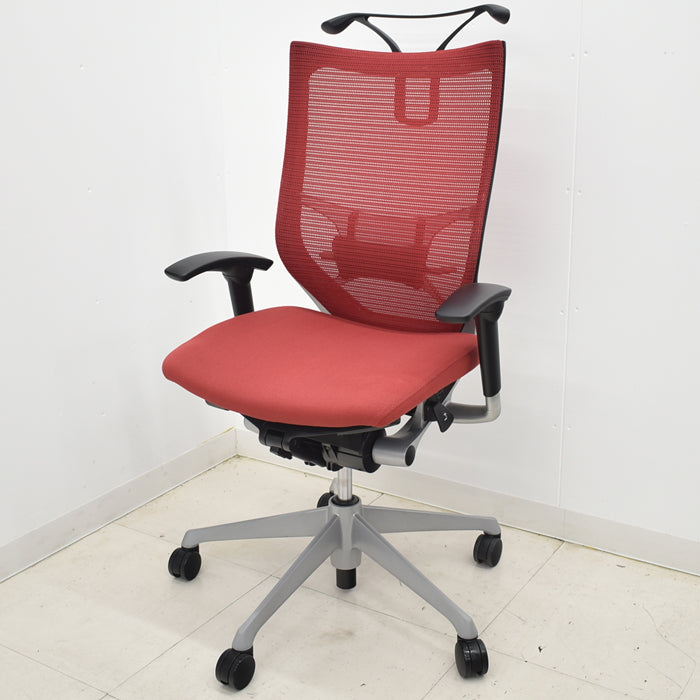 【中古】オカムラ バロン ハイバック 可動肘 ランバーサポート ハンガー 2024092702【中古オフィス家具】