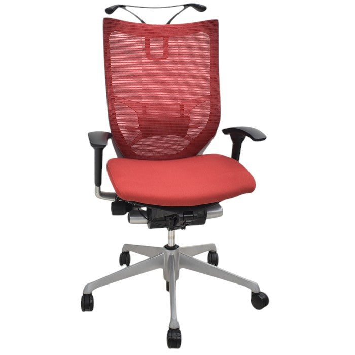 【中古】オカムラ バロン ハイバック 可動肘 ランバーサポート ハンガー 2024092702【中古オフィス家具】