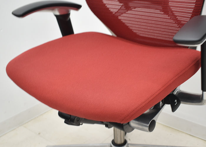 【中古】オカムラ バロン ハイバック 可動肘 ランバーサポート ポリッシュ 2024092803【中古オフィス家具】