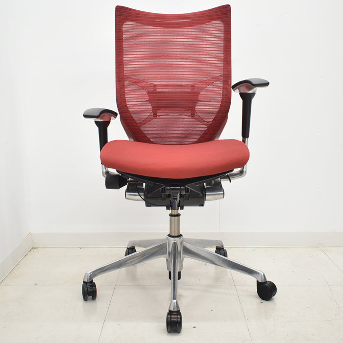 【中古】オカムラ バロン ハイバック 可動肘 ランバーサポート ポリッシュ 2024092803【中古オフィス家具】