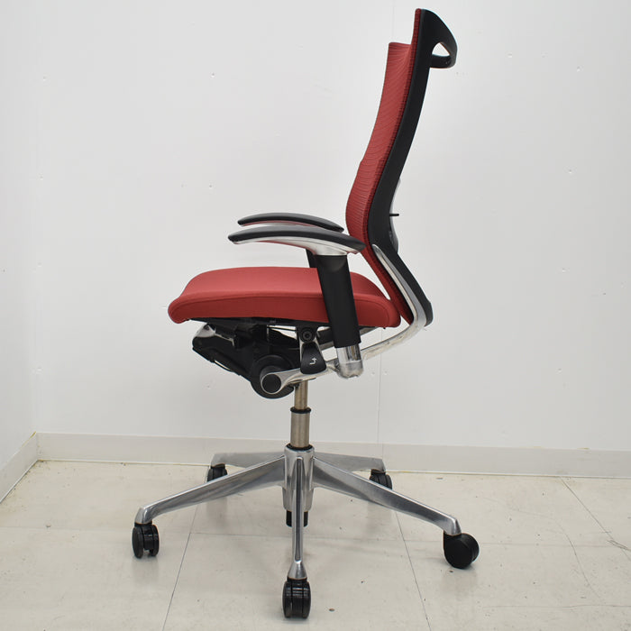 【中古】オカムラ バロン ハイバック 可動肘 ランバーサポート ポリッシュ 2024092803【中古オフィス家具】
