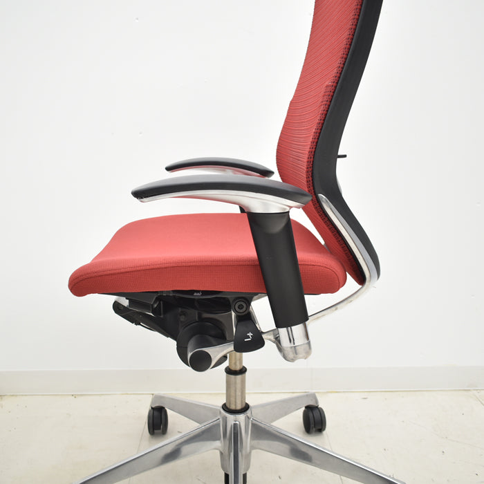 【中古】オカムラ バロン ハイバック 可動肘 ランバーサポート ポリッシュ 2024092803【中古オフィス家具】