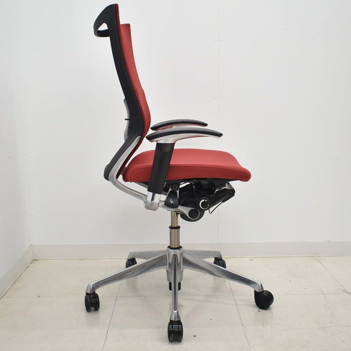 【中古】オカムラ バロン ハイバック 可動肘 ランバーサポート ポリッシュ 2024092803【中古オフィス家具】