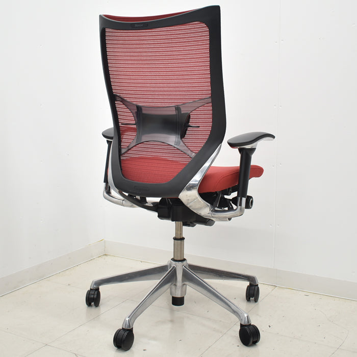 【中古】オカムラ バロン ハイバック 可動肘 ランバーサポート ポリッシュ 2024092803【中古オフィス家具】