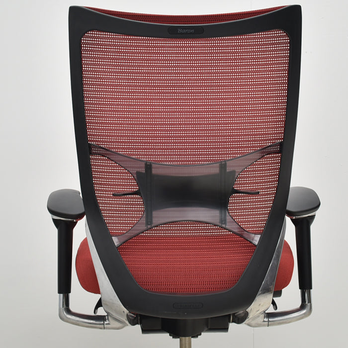 【中古】オカムラ バロン ハイバック 可動肘 ランバーサポート ポリッシュ 2024092803【中古オフィス家具】