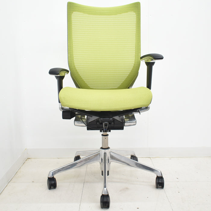 【中古】オカムラ バロン ハイバック 可動肘 ポリッシュ 肘パット新品 2024100101【中古オフィス家具】