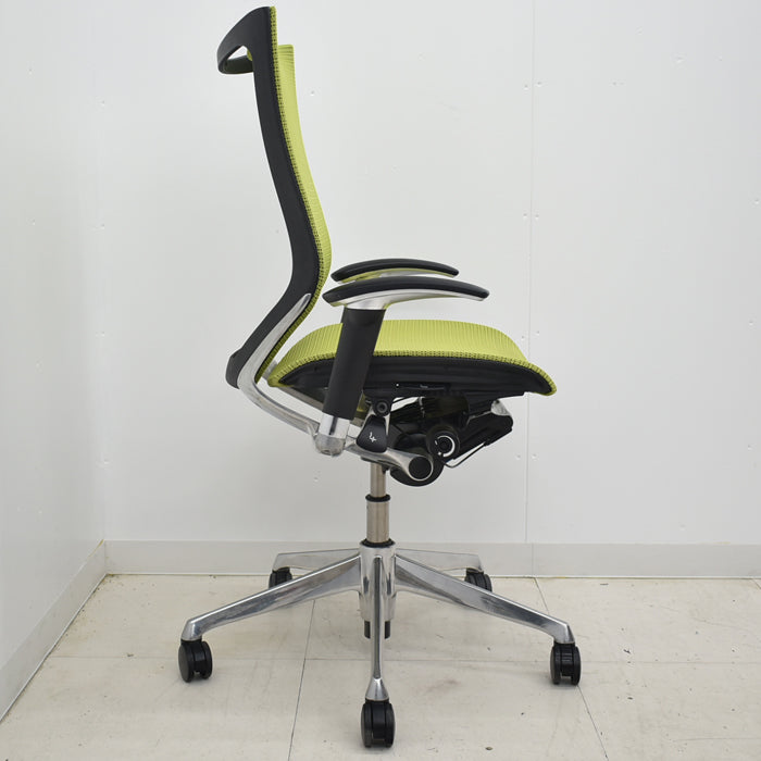 【中古】オカムラ バロン ハイバック 可動肘 ポリッシュ 肘パット新品 2024100101【中古オフィス家具】