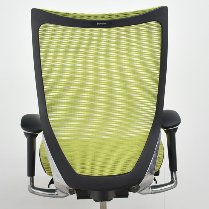 【中古】オカムラ バロン ハイバック 可動肘 ポリッシュ 肘パット新品 2024100101【中古オフィス家具】