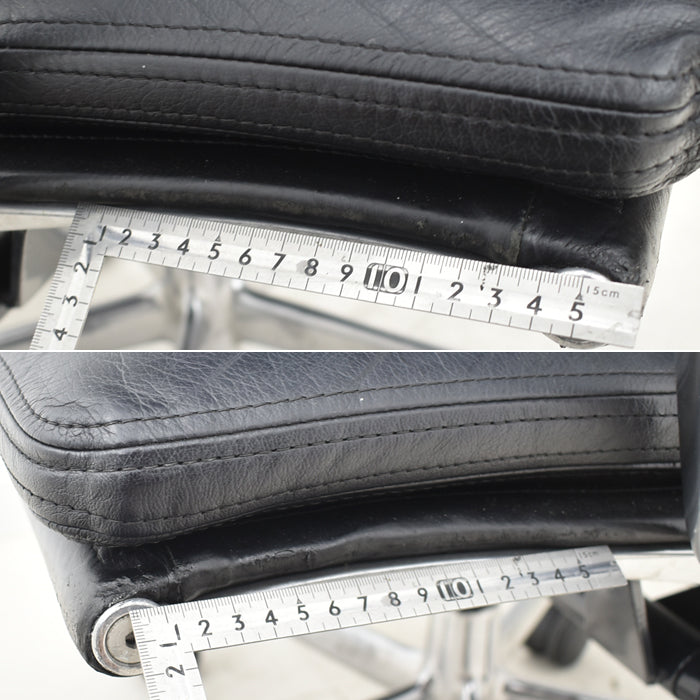 【中古】ハーマンミラー イームズ ソフトパッドグループエグゼクティブチェア ポリッシュ 革張り 2024101203【中古オフィス家具】