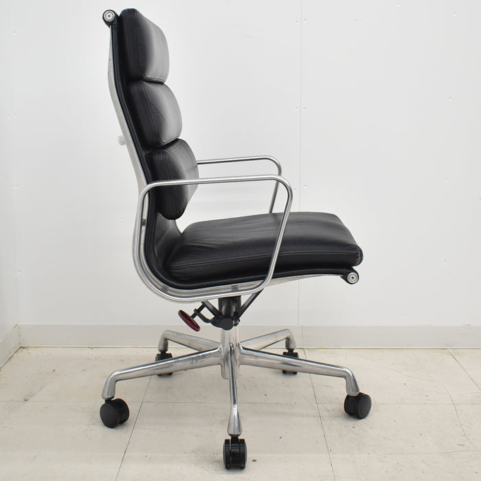 【中古】ハーマンミラー イームズ ソフトパッドグループエグゼクティブチェア ポリッシュ 革張り 2024101203【中古オフィス家具】