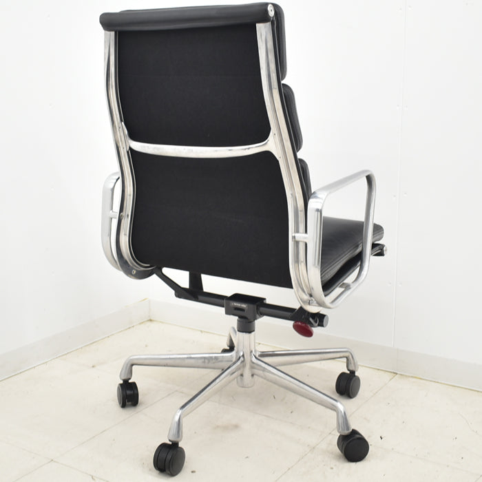 【中古】ハーマンミラー イームズ ソフトパッドグループエグゼクティブチェア ポリッシュ 革張り 2024101203【中古オフィス家具】